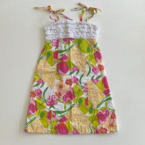Lilly Pulitzer girls patchwork print sundress